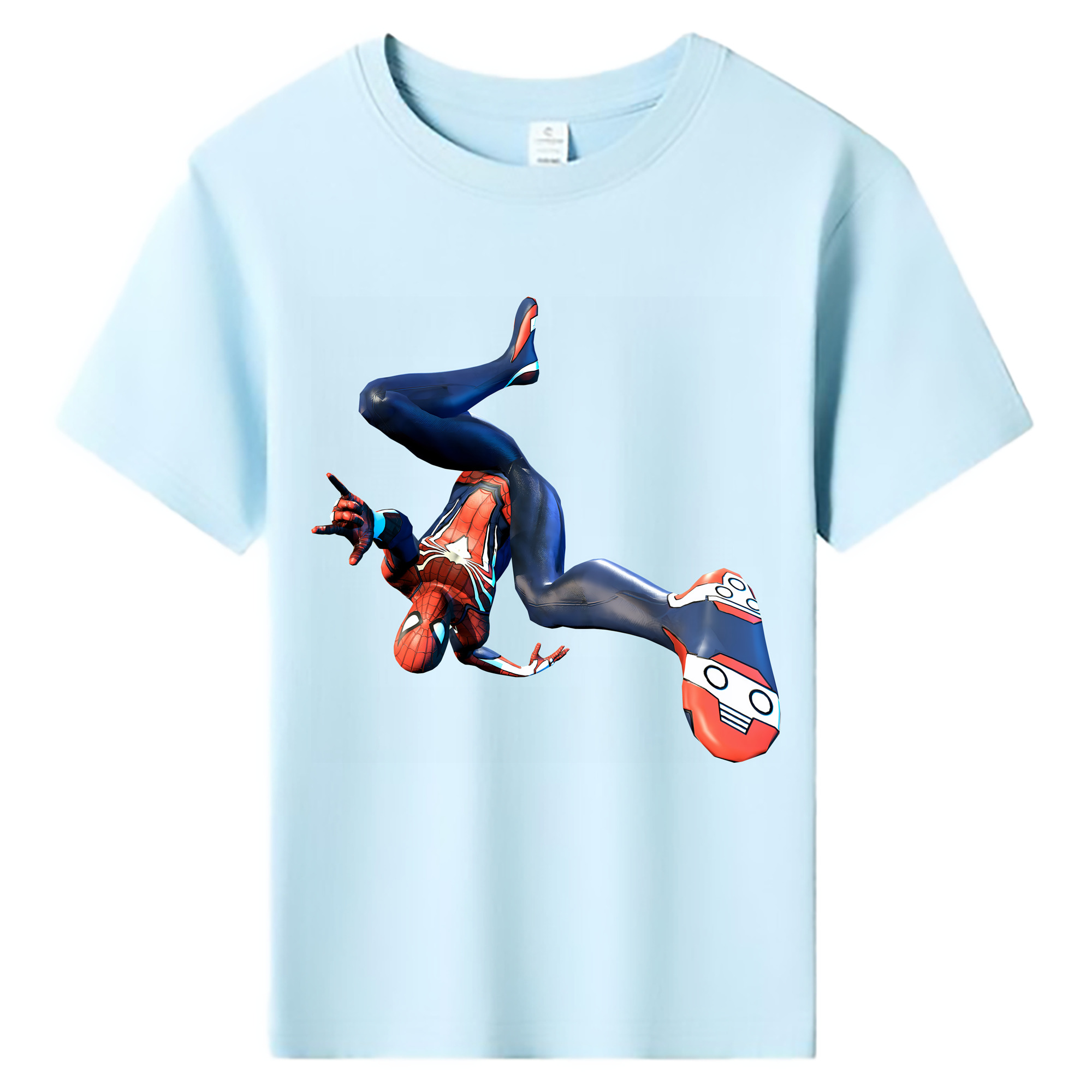 （画像用） Spider Man スパイダーマン 綿100％キッズTシャツ（フロントプリント）
